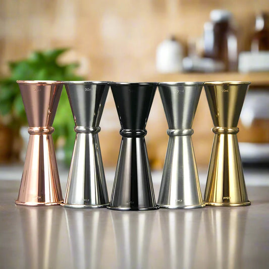 Metallic Double-Sided Cocktail Jigger