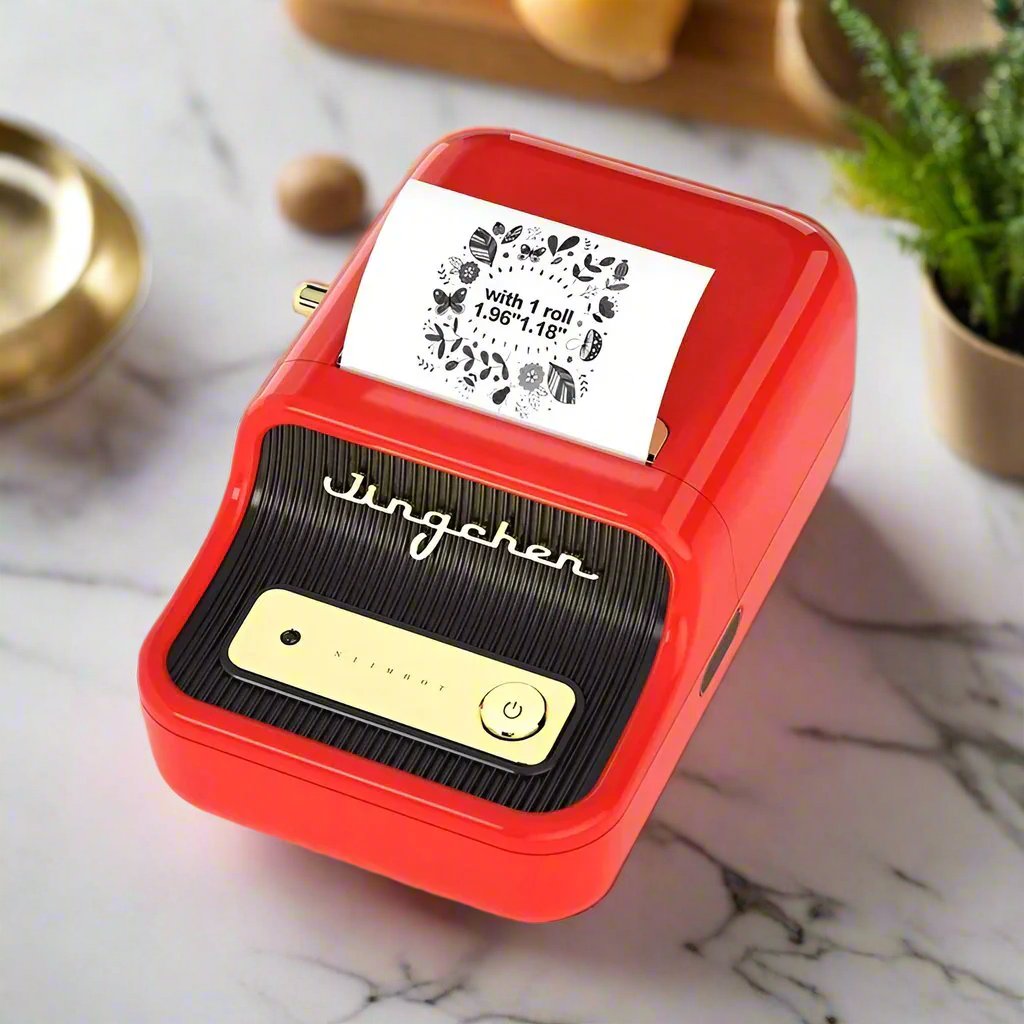 plastic plant label printers Mini Retro Portable Thermal Label Printer – THE CRIMSON TABLE