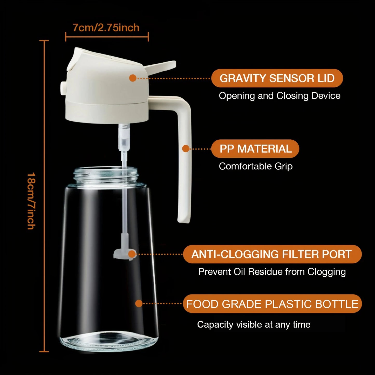 Glass Oil Sprayer & Dispenser