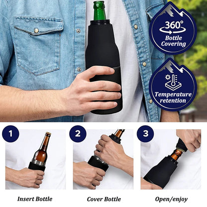 3-in-1 Beer Bottle and Can Cooler with Opener