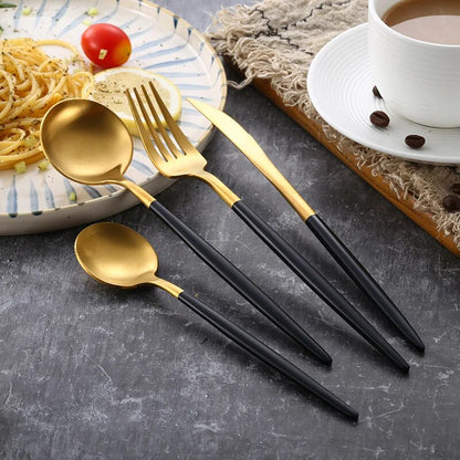 Stainless Steel Satin 4-Piece Flatware Set